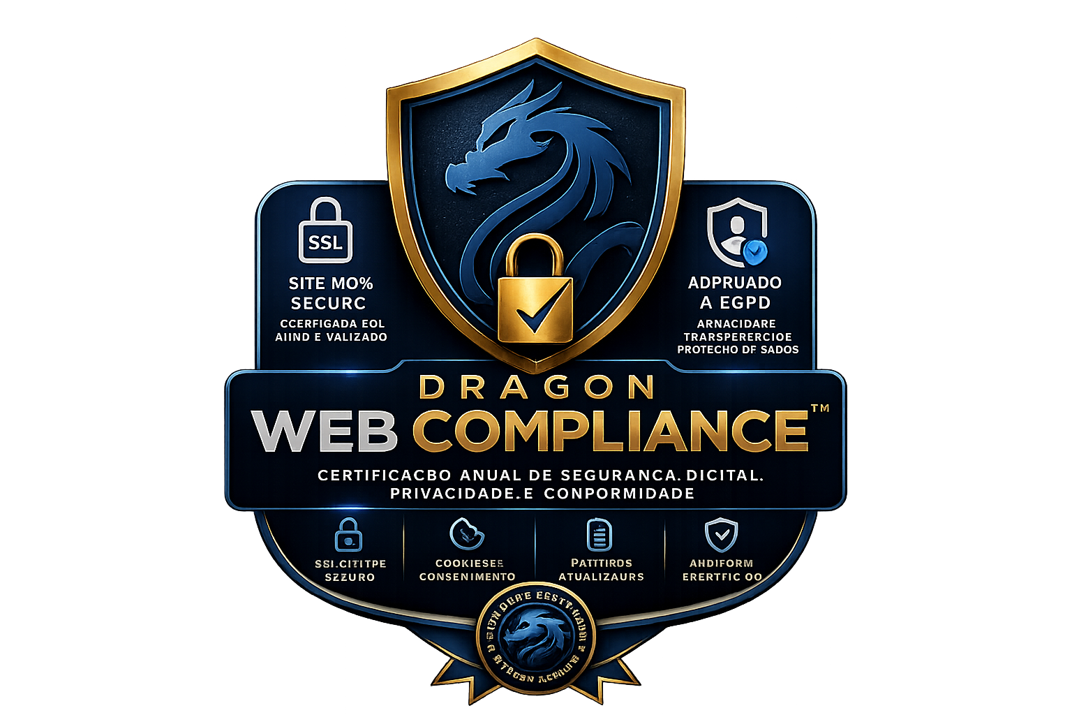Selo Dragon Web Compliance — Certificação anual de segurança digital, privacidade e conformidade
